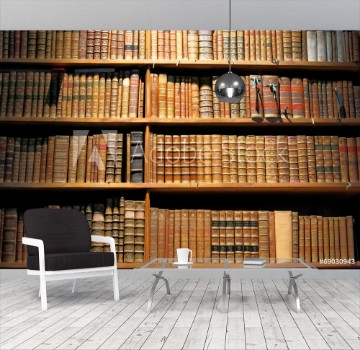 Picture of Books on library shelf